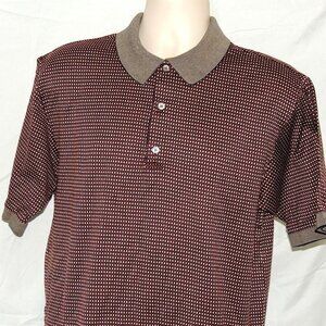 Bobby Jones Made In Italy Dark Brown Men's Golf Polo  Size L Very Nice
